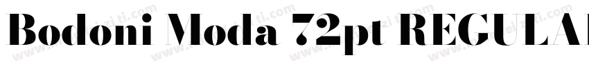 Bodoni Moda 72pt REGULAR字体转换